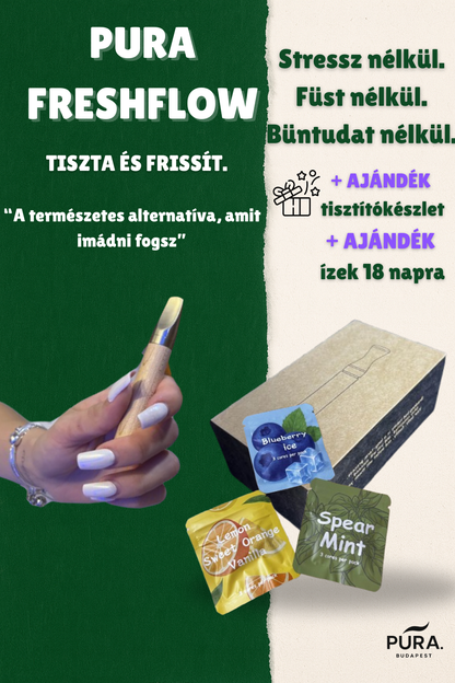 PURA™ – Kezdő csomag (Eszköz + 3 ajándék íz • több hétre elég)