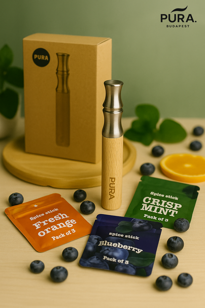 PURA™ – Kezdő csomag (Eszköz + 3 ajándék íz • több hétre elég)