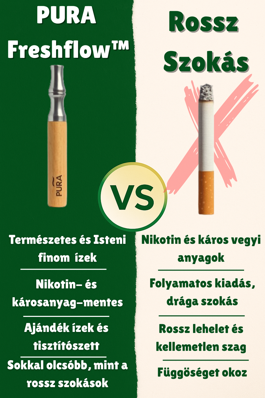 PURA™ – Kezdő csomag (Eszköz + 3 ajándék íz • több hétre elég)